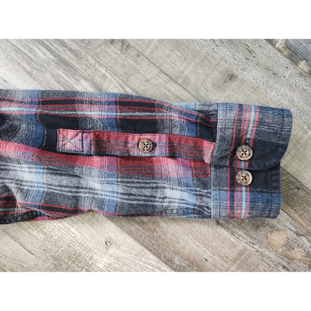 Duluth Trading Co. Plaid Flannel Shirt Men's XL Long Sleeve Relaxed Fit - Picture 5 of 7